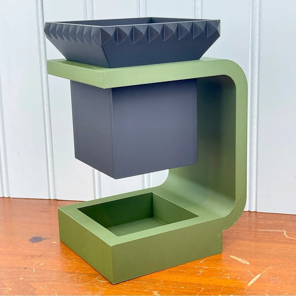 The Daka Planter, Drainage Hole and Stand, Indoor Flower Pot, Succulent Pot